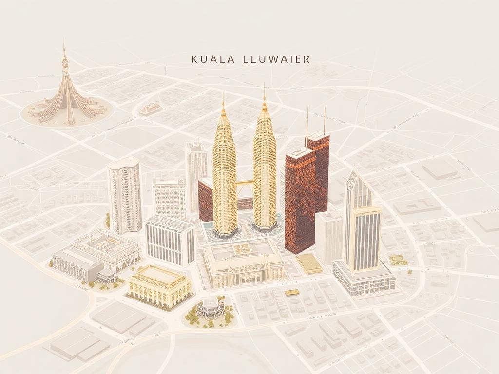 Kuala Lumpur map - Pavilion Bukit Bintang
